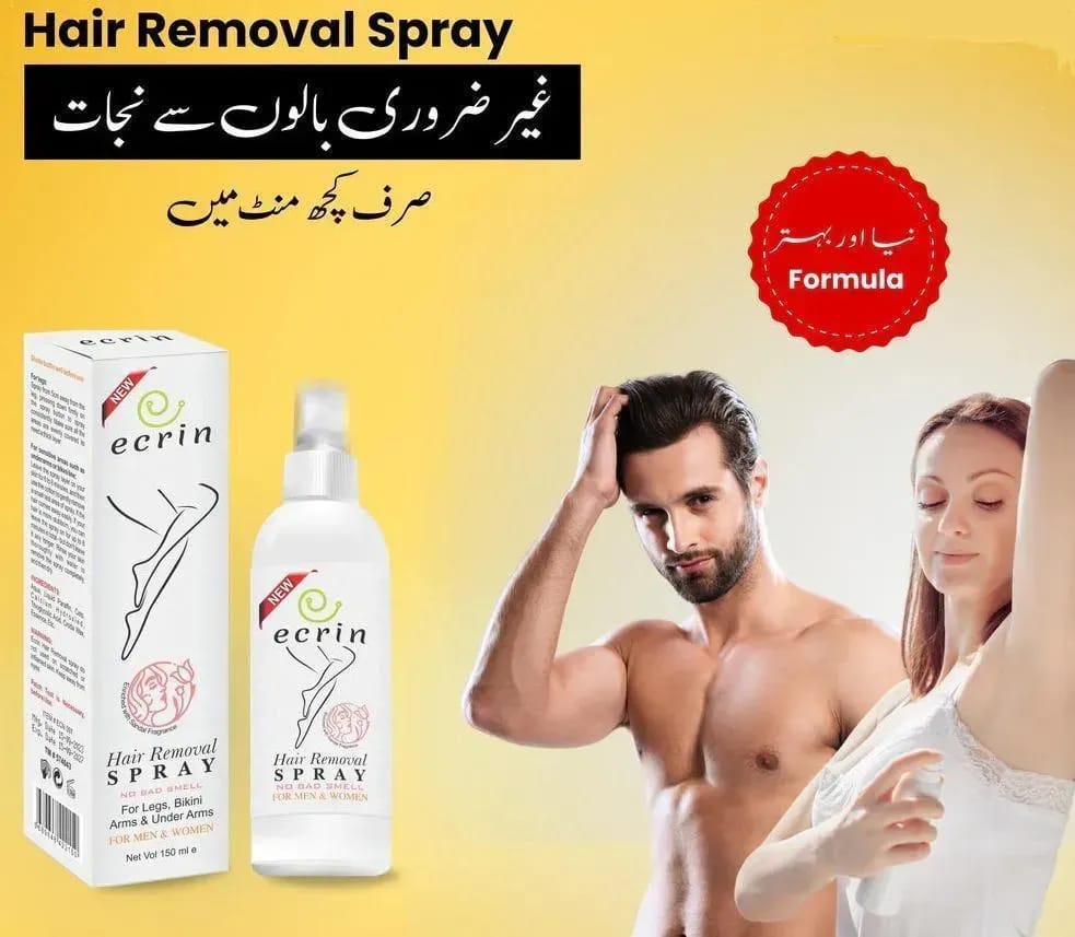 Hair Removal Spray for Smooth Skin, No Irritation, All Skin Types
