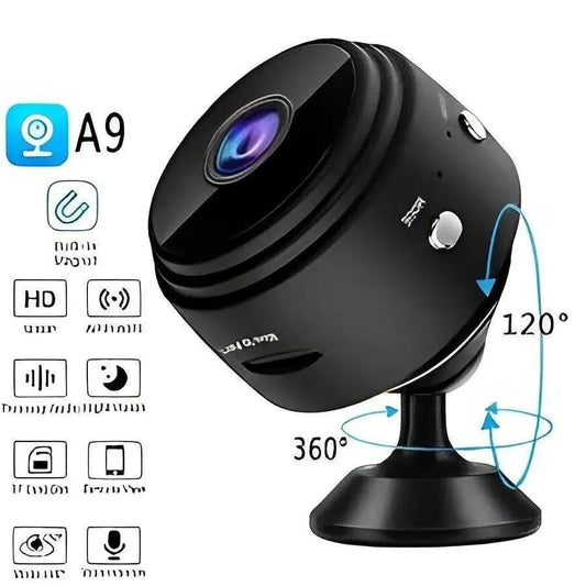 Mini WiFi Camera A9 HD 1080P Black