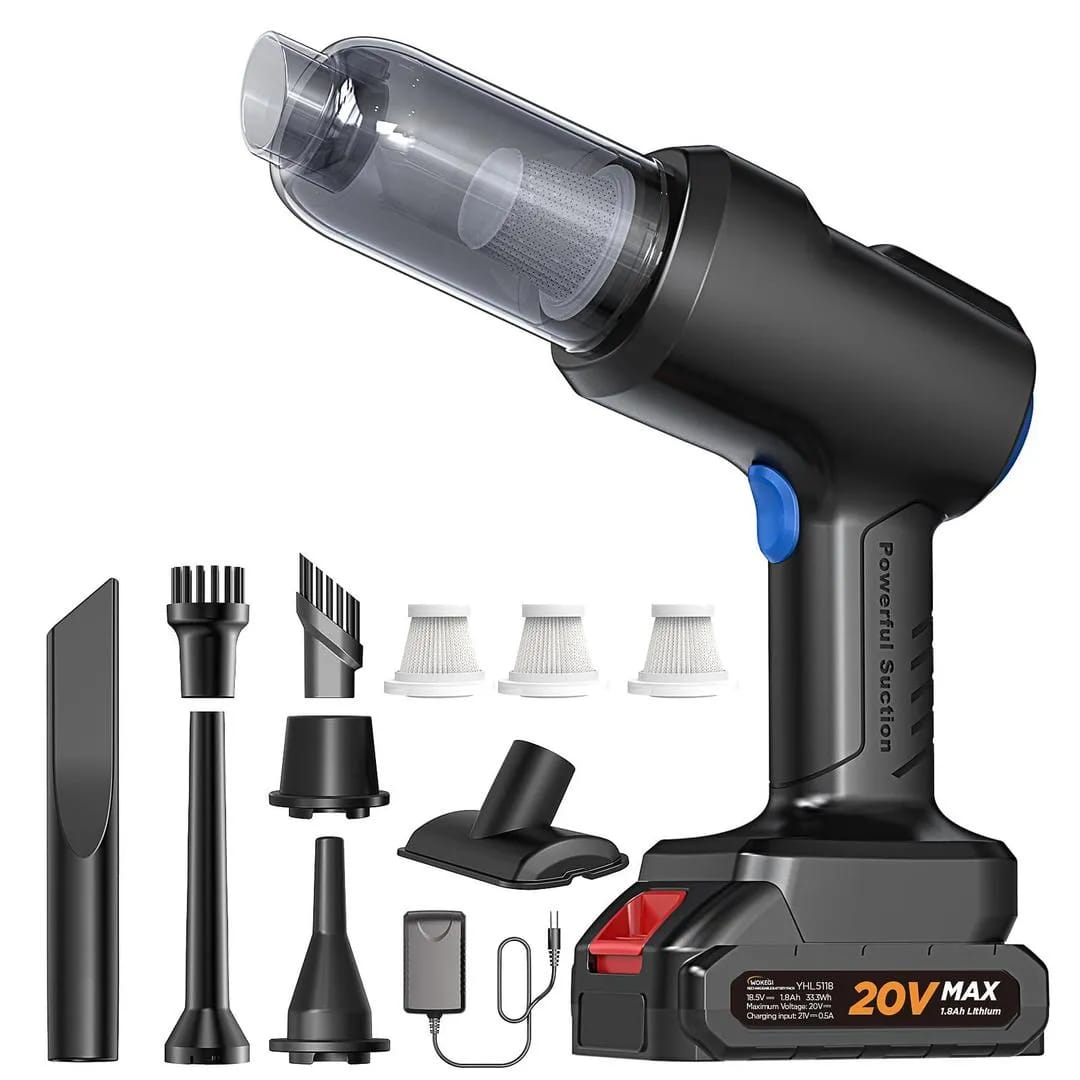 Rechargeable Handheld Car Vacuum Cleaner 20V Max Black