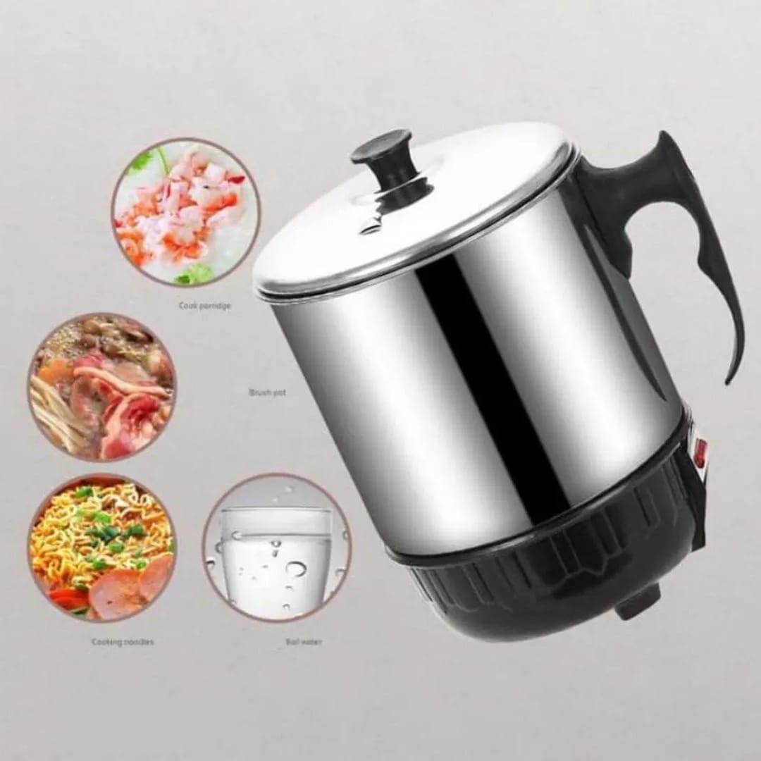 : Portable Electric Kettle Stainless Steel Black