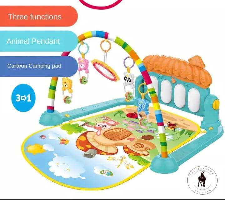 Double Sided Multicolor Play Mat for Kids Indoor Outdoor