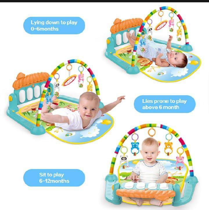 Double Sided Multicolor Play Mat for Kids Indoor Outdoor